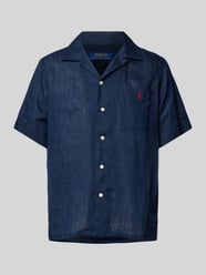 Custom Fit Leinenhemd mit Resortkragen von Polo Ralph Lauren Blau - 35