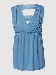 Umstands-Bluse mit Spitzenbesatz von Mamalicious Blau / Türkis - 37