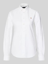 Overhemdblouse met logostitching, model 'Kendal' van Polo Ralph Lauren - 27