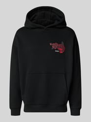 Bluza z kapturem o kroju regular fit z czystej bawełny model 'DAGETHOOD' od HUGO - 33