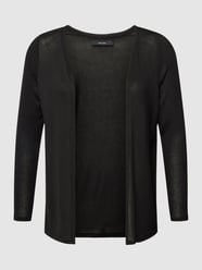 PLUS SIZE Cardigan in Feinripp-Optik Modell 'BRIANNA' von Vero Moda Curve Schwarz - 48
