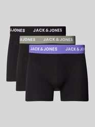 Trunks mit elastischem Label-Bund Modell 'AXEL' im 3er-Pack von Jack & Jones Schwarz - 24