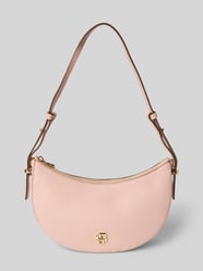 Torba z uchwytami z naturalnej skóry bydlęcej od BOSS Fuksjowy - 24