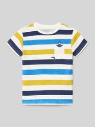 t-shirt z bawełny we wzór na całej powierzchni od Blue Seven - 38