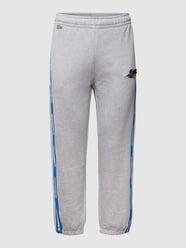 Sweatpants met labelstitching, model 'Crocozilla' van Lacoste Grijs / zwart - 32