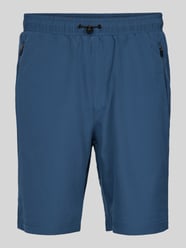 Korte regular fit broek met tunnelkoord, model 'MAREK' van Joy Grijs / zwart - 8