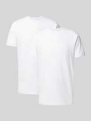 T-Shirt mit geripptem Rundhalsausschnitt im 2er-Pack von OLYMP Level 5 - 32