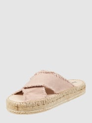 Slipper met plateauzool van Espadrij Roze - 28