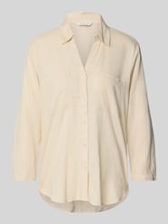 Regular Fit Langarmbluse aus Leinen-Viskose-Mix von Tom Tailor Beige - 25