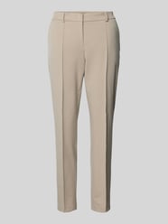 Tapered Fit Anzughose mit fixierten Bundfalten von Christian Berg Woman Selection Beige - 28