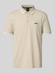 Regular Fit Poloshirt aus reiner Baumwolle von BOSS Green Beige - 11