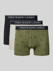 Trunks mit Label-Bund im 3er-Pack von Polo Ralph Lauren Underwear Grün - 24