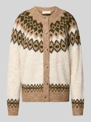 Gebreid jack met ronde hals, model 'Novala' van FREE/QUENT Beige - 3