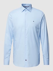 Zakelijk overhemd met kentkraag, model 'POPLIN' van Tommy Hilfiger Blauw - 21