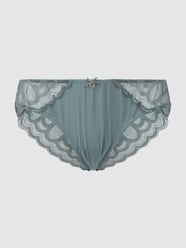 Slip mit Mikrofaser und Spitze Modell 'Evita' von LASCANA Grün - 34