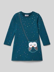 Kleid mit Rundhalsausschnitt von Happy Girls Blau - 27