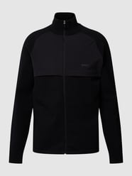 Sweatshirt met labelprint, model 'Zaimon' van BOSS Green Grijs / zwart - 45
