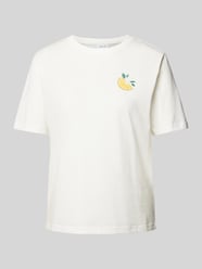 T-Shirt mit Rundhalsausschnitt Modell 'SYBIL' von Vila Weiß - 29