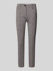 Stoffen broek met knoop- en ritssluiting van Marc Cain - 18