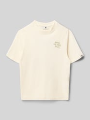 damski t-shirt o kroju regular fit z nadrukiem z napisem od Garcia - 36