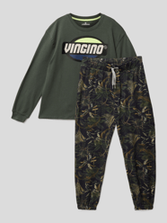 Pyjama mit Label-Print Modell 'WAYLER' von VINGINO Grün - 21