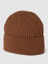 Beanie met brede omslag van s.Oliver RED LABEL Bruin - 5