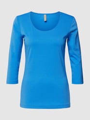 T-Shirt mit 3/4-Arm Modell 'Pylle' von Soyaconcept Blau - 26