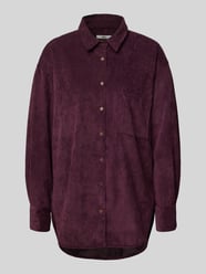 Overhemdblouse met knoopsluiting, model 'BETTY' van 0039 Italy Bordeaux - 18