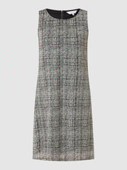 Kokerjurk van bouclé  van Apricot Wit - 46