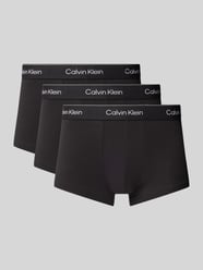 Trunks mit elastischem Label-Bund im 3er-Pack von Calvin Klein Underwear Schwarz - 24