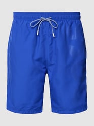 Zwembroek met labelprint, model 'Orca' van BOSS Blauw - 4