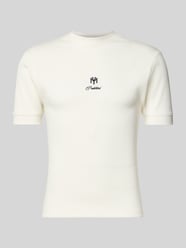 Slim Fit T-Shirt mit Label-Stitching von PROHIBITED - 48