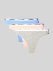 String met elastische band met logo in een set van 3 stuks van Calvin Klein Underwear - 2