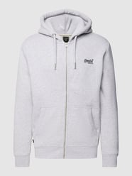 Sweatjacke mit Logo-Stitching Modell 'VINTAGE LOGO' von Superdry Grau - 16