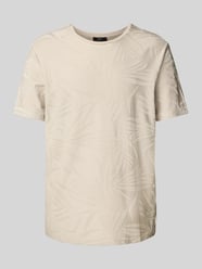T-Shirt mit Lyocell-Anteil und Label-Detail Modell 'Jacko' von Cinque Beige - 8