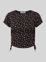 Cropped T-Shirt mit Raffungen von Review - 34