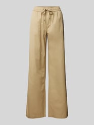 Wide leg marlenebroek met elastische band van Christian Berg Woman - 17