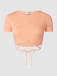 Crop Shirt mit Label-Stitching von PUMA PERFORMANCE Orange - 46