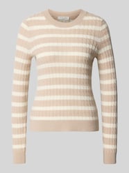 Gebreide pullover van kasjmier met ronde hals van Christian Berg Woman Beige - 43