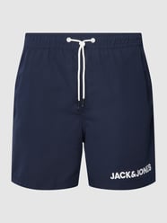 Badehose mit Label-Print von Jack & Jones Blau - 15