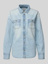 Regular Fit Jeansbluse mit Brusttaschen und Label-Detail von GUESS Jeans - 4