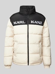 Steppjacke mit Label-Stitching von KARL KANI Beige - 4