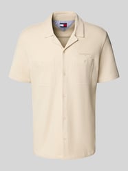 Regular fit vrijetijdsoverhemd met wafelstructuur van Tommy Jeans Beige - 38