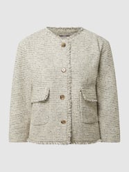 Blazer aus Bouclé von Jake*s Collection Beige - 23