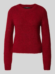 Pullover mit Rundhalsausschnitt von Vero Moda Bordeaux - 34