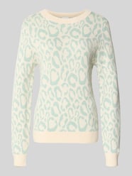 Sweter o kroju slim fit z mieszanki wiskozy Model 'JACQUARD' od VILA - 7