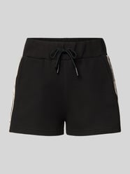 Szorty ze sznurkiem w pasie i nadrukiem logo Model 'BRITNEY' od GUESS Activewear - 4