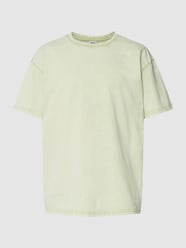 T-shirt z okrągłym dekoltem model ‘Heavy Oversized Acid Wash’ od URBAN CLASSICS Miętowy - 40