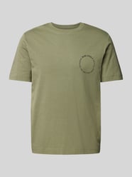 T-Shirt mit Label-Print von Marc O'Polo Grün - 4