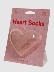 Socken mit Glitter-Effekt Modell "Heart“ von Eat my Socks Rosa - 6